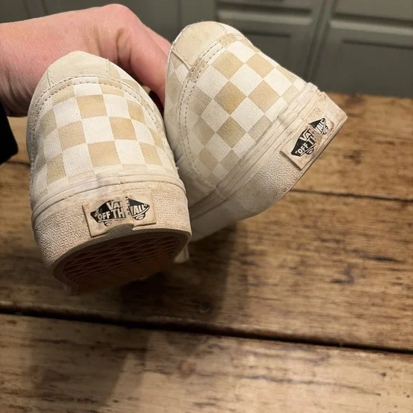 Vans Old Skool Checkered Lace Up Skate Shoes Retro Checkerboard M9 - Picture 5 of 8